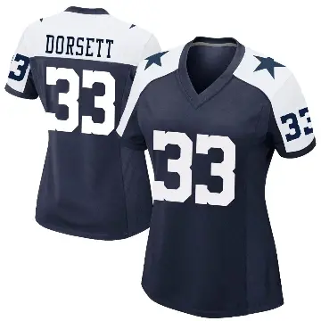 ＃33 Women's Tony Dorsett Navy Game Dallas Cowboys Alternate Jersey