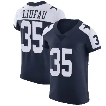 ＃35 Men's Marist Liufau Navy Elite Dallas Cowboys Alternate Vapor Untouchable Jersey