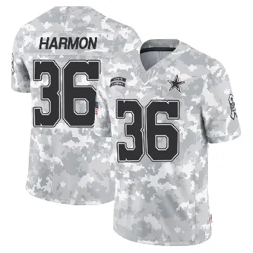 ＃36 Youth Bruce Harmon Arctic Camo Limited Dallas Cowboys 2024 Salute to Service Jersey