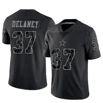 ＃37 Men's Dee Delaney Black Limited Dallas Cowboys Reflective Jersey