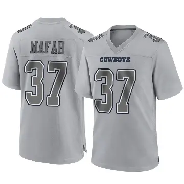 ＃37 Men's Phil Mafah Gray Game Dallas Cowboys Atmosphere Fashion Jersey