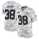 ＃38 Men's Alijah Clark Arctic Camo Limited Dallas Cowboys 2024 Salute to Service Jersey