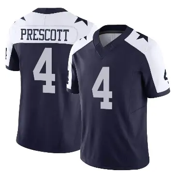 ＃4 Youth Dak Prescott Navy Limited Dallas Cowboys Alternate Vapor F.U.S.E. Jersey