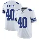 ＃40 Men's Bill Bates White Limited Dallas Cowboys Vapor Untouchable Jersey
