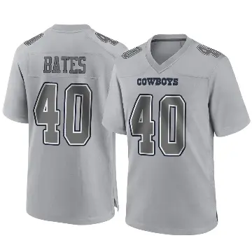 ＃40 Youth Bill Bates Gray Game Dallas Cowboys Atmosphere Fashion Jersey