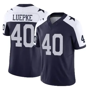 ＃40 Youth Hunter Luepke Navy Limited Dallas Cowboys Alternate Vapor F.U.S.E. Jersey