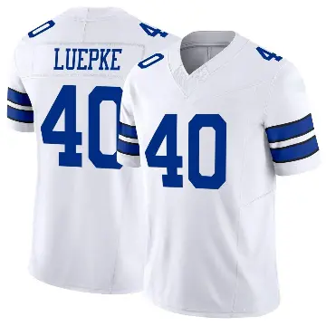 ＃40 Youth Hunter Luepke White Limited Dallas Cowboys Vapor F.U.S.E. Jersey