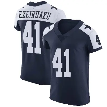 ＃41 Men's Donovan Ezeiruaku Navy Elite Dallas Cowboys Alternate Vapor Untouchable Jersey
