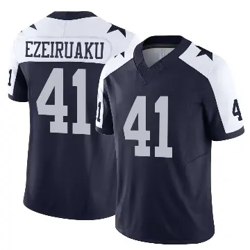 ＃41 Men's Donovan Ezeiruaku Navy Limited Dallas Cowboys Alternate Vapor F.U.S.E. Jersey