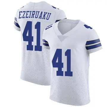 ＃41 Men's Donovan Ezeiruaku White Elite Dallas Cowboys Vapor Untouchable Jersey