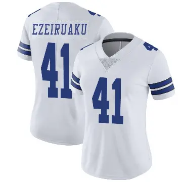＃41 Women's Donovan Ezeiruaku White Limited Dallas Cowboys Vapor Untouchable Jersey