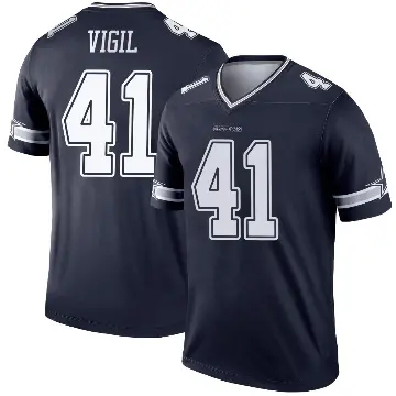 ＃41 Youth Nick Vigil Navy Legend Dallas Cowboys Jersey