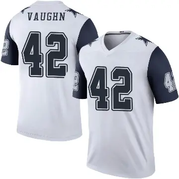 ＃42 Men's Deuce Vaughn White Legend Dallas Cowboys Color Rush Jersey
