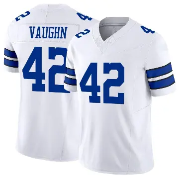 ＃42 Men's Deuce Vaughn White Limited Dallas Cowboys Vapor F.U.S.E. Jersey