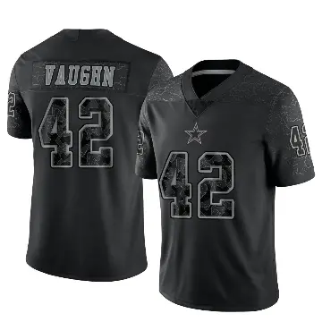 ＃42 Youth Deuce Vaughn Black Limited Dallas Cowboys Reflective Jersey