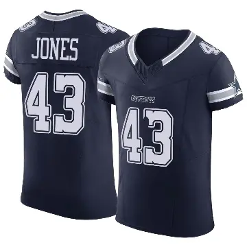 ＃43 Men's Joe Jones Navy Elite Dallas Cowboys Vapor F.U.S.E. Jersey