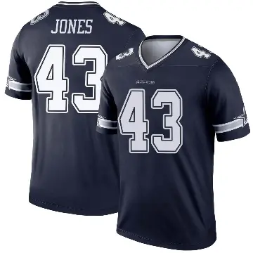 ＃43 Men's Joe Jones Navy Legend Dallas Cowboys Jersey