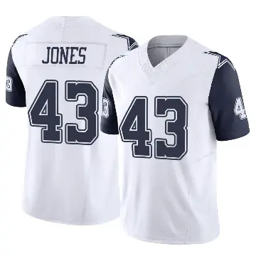 ＃43 Men's Joe Jones White Limited Dallas Cowboys 2nd Alternate Vapor F.U.S.E. Jersey