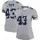 ＃43 Women's Joe Jones Gray Legend Dallas Cowboys Inverted Jersey