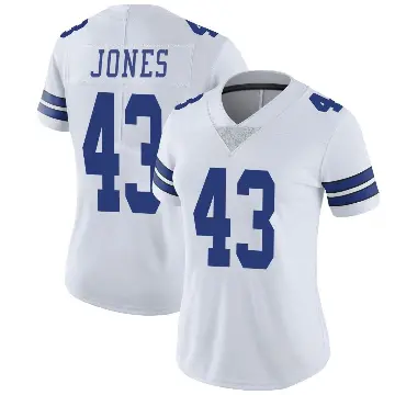 ＃43 Women's Joe Jones White Limited Dallas Cowboys Vapor Untouchable Jersey