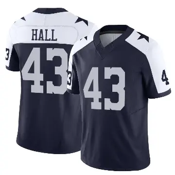 ＃43 Youth Kemon Hall Navy Limited Dallas Cowboys Alternate Vapor F.U.S.E. Jersey