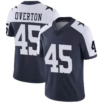 ＃45 Men's Matt Overton Navy Limited Dallas Cowboys Alternate Vapor Untouchable Jersey