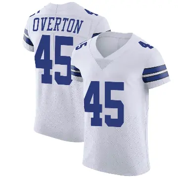 ＃45 Men's Matt Overton White Elite Dallas Cowboys Vapor Untouchable Jersey