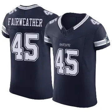 ＃45 Men's Rivaldo Fairweather Navy Elite Dallas Cowboys Vapor F.U.S.E. Jersey