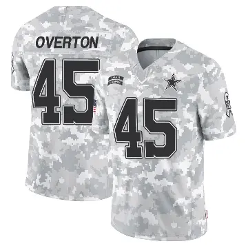 ＃45 Youth Matt Overton Arctic Camo Limited Dallas Cowboys 2024 Salute to Service Jersey