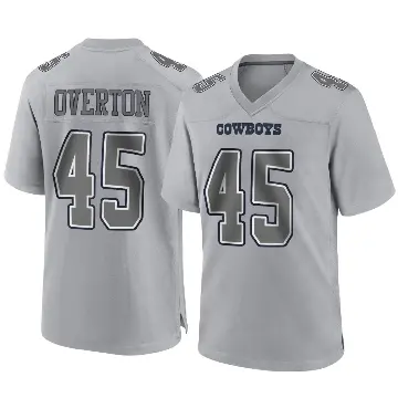 ＃45 Youth Matt Overton Gray Game Dallas Cowboys Atmosphere Fashion Jersey