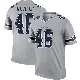 ＃46 Men's Tyler Neville Gray Legend Dallas Cowboys Inverted Jersey