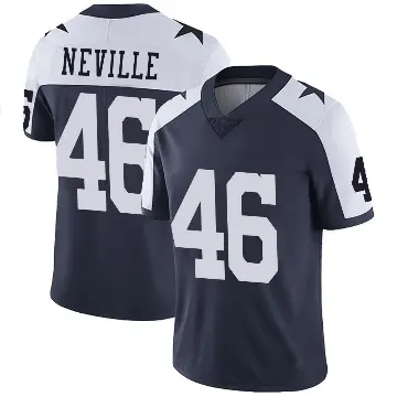 ＃46 Men's Tyler Neville Navy Limited Dallas Cowboys Alternate Vapor Untouchable Jersey