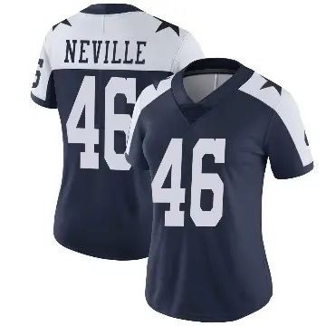 ＃46 Women's Tyler Neville Navy Limited Dallas Cowboys Alternate Vapor Untouchable Jersey