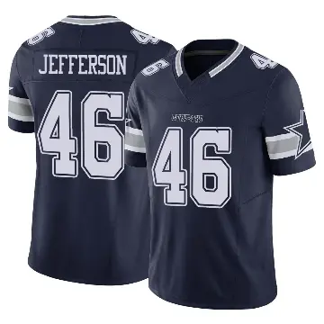 ＃46 Youth Malik Jefferson Navy Limited Dallas Cowboys Vapor F.U.S.E. Jersey