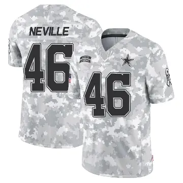 ＃46 Youth Tyler Neville Arctic Camo Limited Dallas Cowboys 2024 Salute to Service Jersey