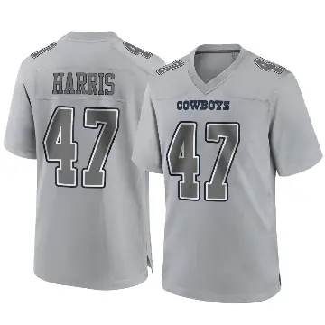 ＃47 Youth Darius Harris Gray Game Dallas Cowboys Atmosphere Fashion Jersey