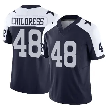 ＃48 Men's Zion Childress Navy Limited Dallas Cowboys Alternate Vapor F.U.S.E. Jersey