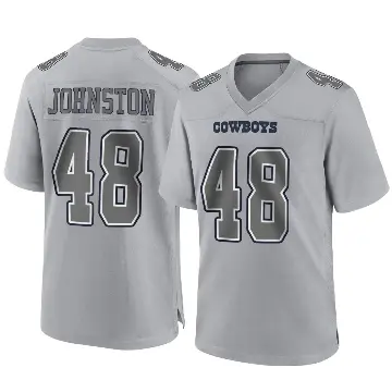 ＃48 Youth Daryl Johnston Gray Game Dallas Cowboys Atmosphere Fashion Jersey