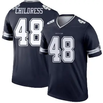 ＃48 Youth Zion Childress Navy Legend Dallas Cowboys Jersey