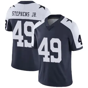 ＃49 Men's John Stephens Jr. Navy Limited Dallas Cowboys Alternate Vapor Untouchable Jersey