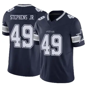 ＃49 Men's John Stephens Jr. Navy Limited Dallas Cowboys Vapor F.U.S.E. Jersey