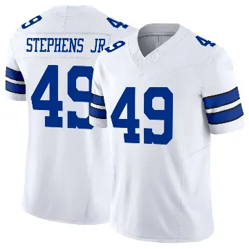 ＃49 Youth John Stephens Jr. White Limited Dallas Cowboys Vapor F.U.S.E. Jersey