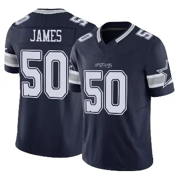 ＃50 Men's Shemar James Navy Limited Dallas Cowboys Vapor F.U.S.E. Jersey