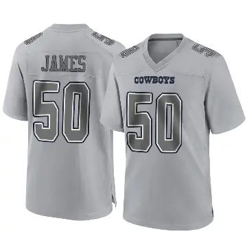 ＃50 Youth Shemar James Gray Game Dallas Cowboys Atmosphere Fashion Jersey