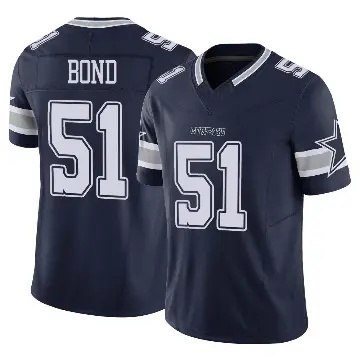 ＃51 Men's Devante Bond Navy Limited Dallas Cowboys Vapor F.U.S.E. Jersey
