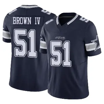 ＃51 Youth Earnest Brown IV Navy Limited Dallas Cowboys Vapor F.U.S.E. Jersey