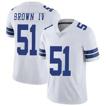 ＃51 Youth Earnest Brown IV White Limited Dallas Cowboys Vapor Untouchable Jersey
