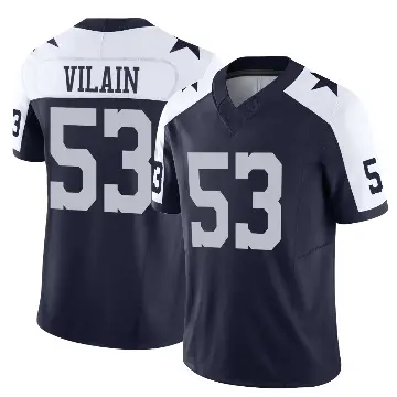 ＃53 Youth Luiji Vilain Navy Limited Dallas Cowboys Alternate Vapor F.U.S.E. Jersey