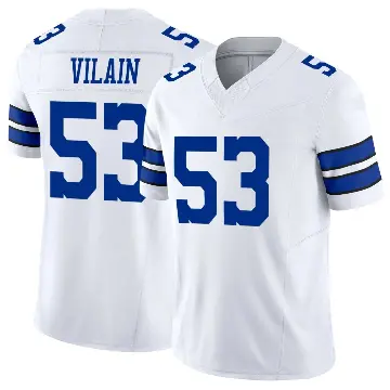 ＃53 Youth Luiji Vilain White Limited Dallas Cowboys Vapor F.U.S.E. Jersey