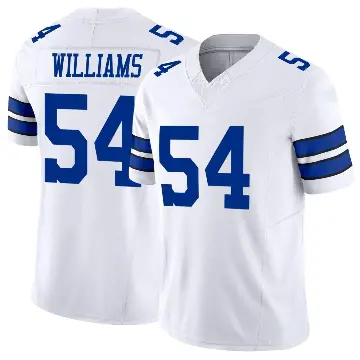 ＃54 Men's Sam Williams White Limited Dallas Cowboys Vapor F.U.S.E. Jersey